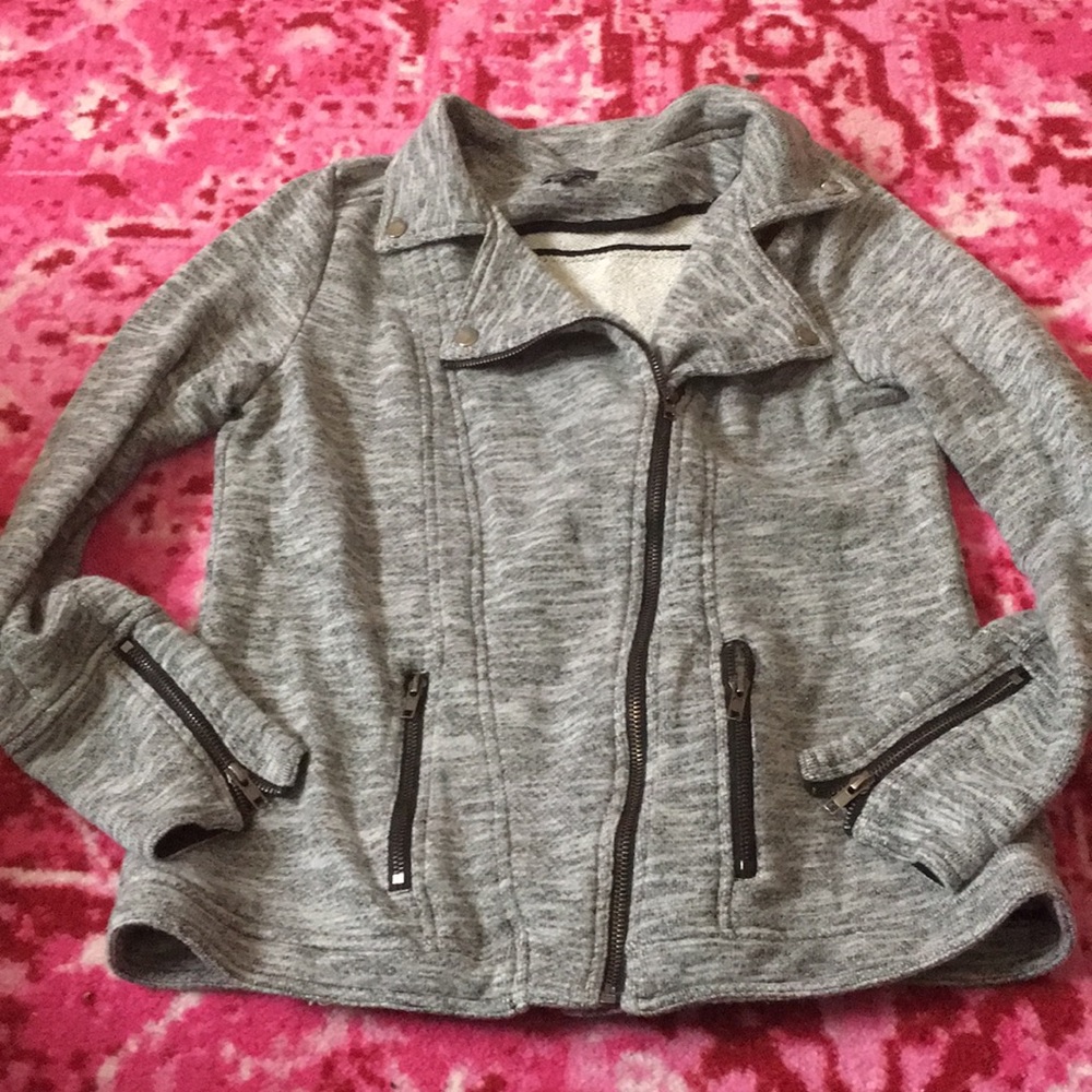 Market & Spruce Moto Knit Jacket